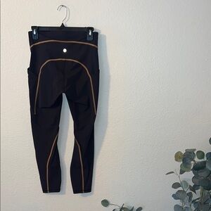 Lululemon power thru high rise color seam tights